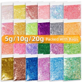 Small Irregulars Rainbow Iridescent Nail Art Decoration Glitter Sequin