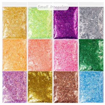 Small Irregulars Rainbow Iridescent Nail Art Decoration Glitter Sequin