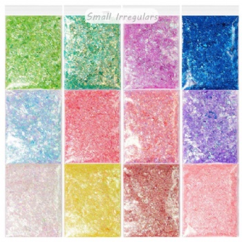 Small Irregulars Rainbow Iridescent Nail Art Decoration Glitter Sequin