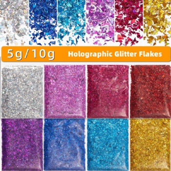 Small Irregulars Holographic Laser Nail Art Decoration Glitter Sequin