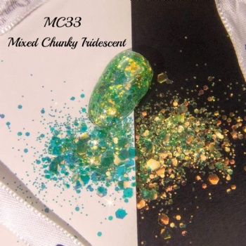 Chunky Super Sparkle Fantasy Iridescent Mixed Size Glitter Powder Nail Art Decoration Glitter Sequin