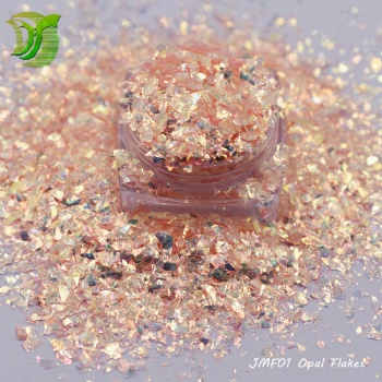 JMF-12 Colors Opal Flakes Rainbow Iridescent Nail Art Decoration Glitter Sequin