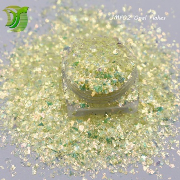 JMF-12 Colors Opal Flakes Rainbow Iridescent Nail Art Decoration Glitter Sequin