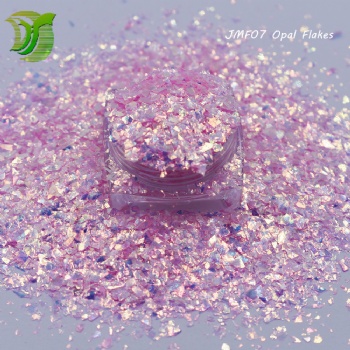 JMF-12 Colors Opal Flakes Rainbow Iridescent Nail Art Decoration Glitter Sequin