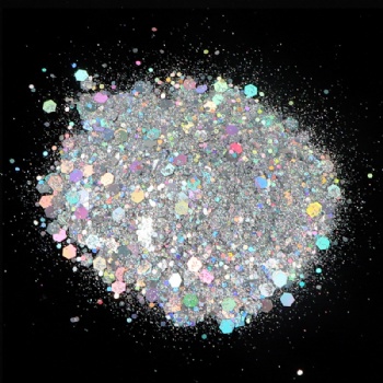 Mixed Sizes Holographic Laser Holiday Decoration Nail Glitter Powder