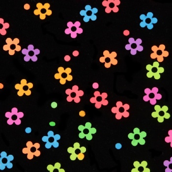 Hollow Flowers Fashion Neon Mix sizes Mix Shapes Glitter Sequin