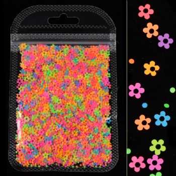 Hollow Flowers Fashion Neon Mix sizes Mix Shapes Glitter Sequin