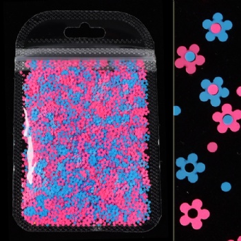 Hollow Flowers Fashion Neon Mix sizes Mix Shapes Glitter Sequin