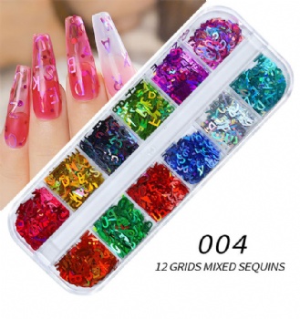 Holographic Laser Snow Flakes Nail Art Decoration Glitter Sequin