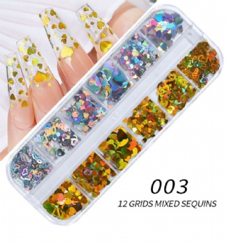 Holographic Laser Snow Flakes Nail Art Decoration Glitter Sequin