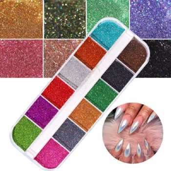 Holographic Laser Ultra Fine Glitter Powder Nail Art Decoration Glitter Sequin