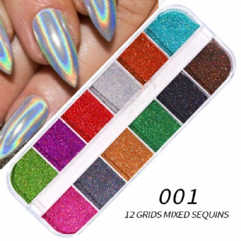 Holographic Laser Ultra Fine Glitter Powder Nail Art Decoration Glitter Sequin