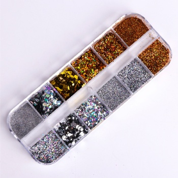 Holographic Laser Ultra Fine Glitter Powder Nail Art Decoration Glitter Sequin