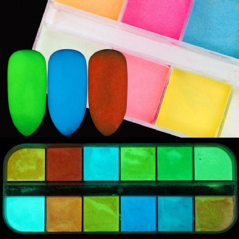 Glow in dark powder for Nail Art Decoration