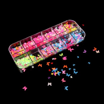 Factory Directly Supply Attractive Neon Butterfly Star Glitter Sequin